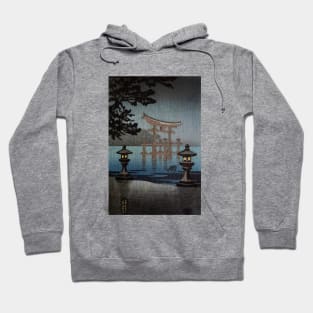 Rainy Miyajima by Tsuchiya Koitsu Hoodie